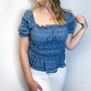 Women’s smocked top